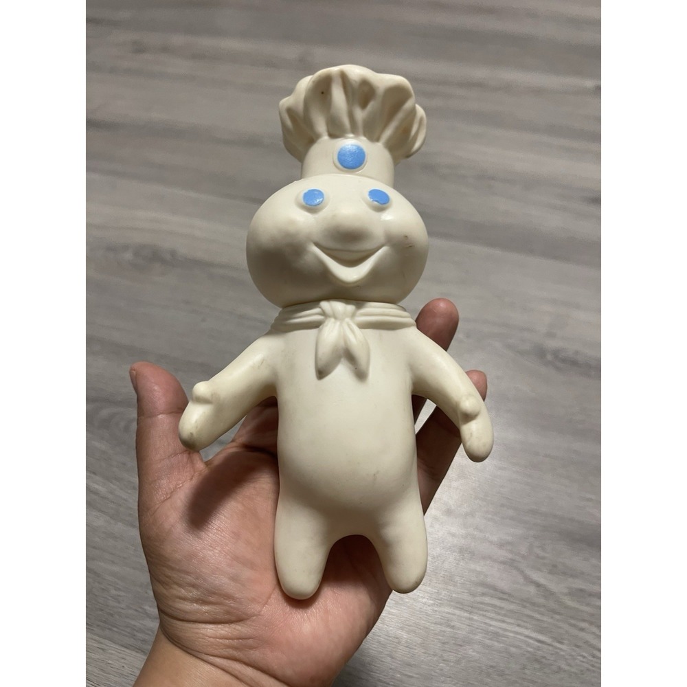 Pillsbury Doughboy 1971 Vintage‎ Rubber Squeeze Toy 7 Figure Stay Puff Man Doll